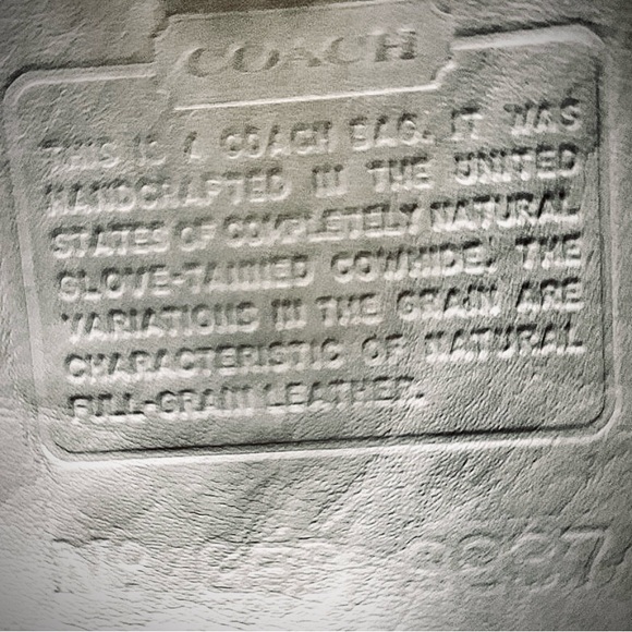 VINTAGE COACH RITCHIE BAG, BONE No. 9937 - Picture 16 of 16